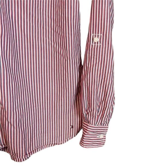 Tommy Hilfiger striped 1/4 button  top - Picture 10 of 12